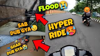 GHAR DUB GYA😭 Sab Gya😓 Hyper Ride🥵 Motovloggerjannustunts [upl. by Baynebridge]