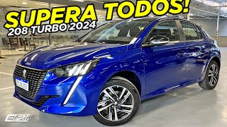 NOVO PEUGEOT 208 GRIFFE 2024 COM MOTOR TURBO E TETO SOLAR Ã‰ BARATO QUE PULSE POLO ONIX E HB20 ðŸ˜² [upl. by Akir]