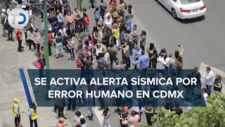 Alerta sísmica suena en CdMx POR ERROR hoy 8 de mayo de 2023 [upl. by Nuawaj]