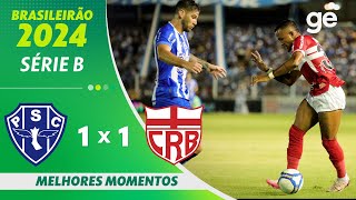 PAYSANDU 1 X 1 CRB  MELHORES MOMENTOS  11ª RODADA BRASILEIRÃO SÉRIE B 2024  geglobo [upl. by Jestude]