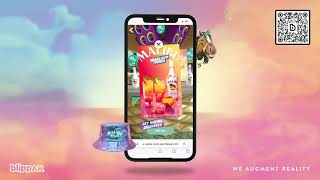 Blippar Augmented Reality Malibu Campaign [upl. by Sanbo]