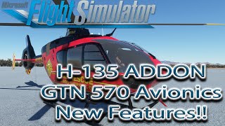 Microsoft Flight Simulator  H135 UPDATED  GTN750 Avionics ADDON [upl. by Ranip]