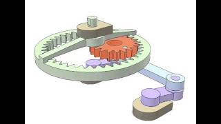 Parallelogram mechanism with gears 1 [upl. by Rednael]