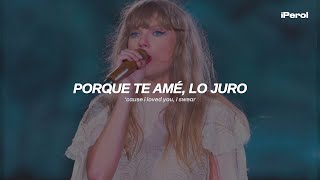 Taylor Swift  my tears ricochet Español  Lyrics [upl. by Notna174]