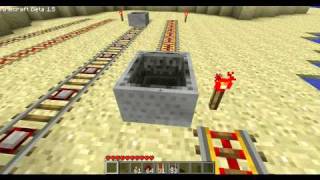 Minecraft BoosterPowered Rail Tutorial How to use [upl. by Paulette]