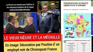 Le Vieux Nègre et la Médaille Décoration par Poutine d un Employé Noir de Chronopost France [upl. by Sulihpoeht]