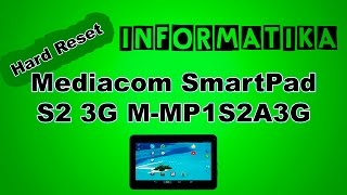 Tablet Mediacom SmartPad S2 3G MMP1S2A3G Virus Errore  Hard Reset [upl. by Nauqit]