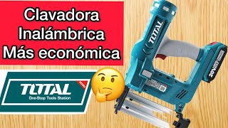 CLAVADORA INALÁMBRICA  Clavadora TOTAL 20v [upl. by Ecirted]