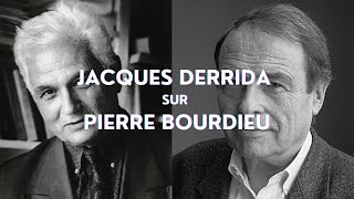 Jacques Derrida sur Pierre Bourdieu [upl. by Ruhtracm]