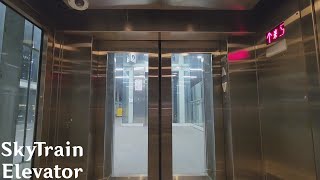 Scenic MEI Hydraulic Elevators at Metrotown SkyTrain Station  Burnaby BC [upl. by Isaacs829]