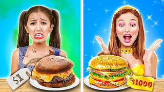 NEW 123 GO Expensive vs Cheep Cooking Challenges Viral Recipes Vote For The Winner Now [upl. by Doria276]