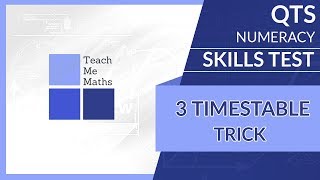 QTS numeracy skills test  3 timestable trick [upl. by Azpurua71]