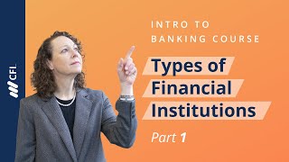 Types of Financial Institutions Intro to Banking Course  Part 1 [upl. by Melvina]