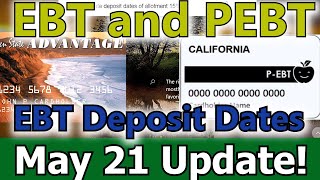 Deposit Dates EBT Apply PEBT EBT Card 375 All States Allotment 15 Increase May 21 SNAP Food Stamps [upl. by Maise]