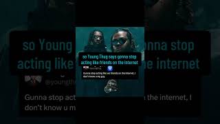 Young Thug Tells Us What He REALLY Thinks About Gunna 😳🤔👀rappers news viral [upl. by Nivri]