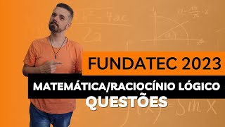 Conteúdos frequentes em concurso público  FUNDATEC Questões 2023  Matemática  Raciocínio Lógico [upl. by Harrie887]