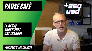 350 USD Daytrading en direct vendredi 2 juillet 2021 [upl. by Assilla]