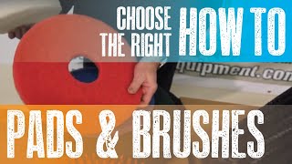 Floor Scrubbers  How to Choose the Right Pads and Brushes [upl. by Stephanie73]