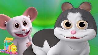 Meow Meow Billi Karti म्याऊं म्याऊं बिल्ली करती Hindi Cartoon and Rhymes for Babies [upl. by Rentsch741]