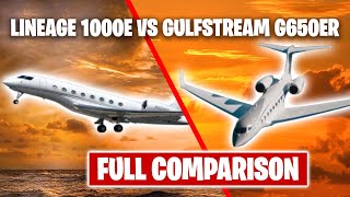 Embraer Lineage 1000E vs Gulfstream G650ER Ultimate Luxury Jet Showdown [upl. by Annim]