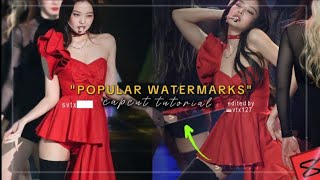 quotPOPULAR WATERMARKSquot ae like Capcut Tutorial  Including Glowing Transparent Watermark Tutorial [upl. by Lluj]