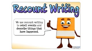 The Recount Writing Pack  Teaching Resources [upl. by Denice]