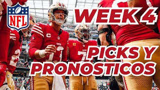 Llegaron los picks y las predicciones del football americano de la Semana 4 de la NFL [upl. by Holton]