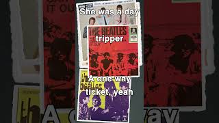 the Beatles  Day tripper Lyrics Video beatles daytripper karaoke 80smusic [upl. by Oinotnaesoj235]