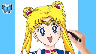 How to draw Sailor Moon from Sailor Moon Step by Step [upl. by Aun]