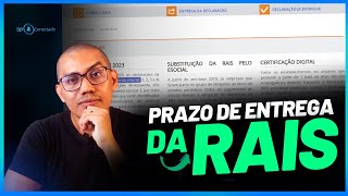 RAIS ANO BASE 2023 O PRAZO DE ENTREGA COMEÇOU DIA 050424 ENTENDA [upl. by Mutz]