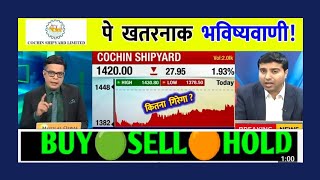 Cochin shipyard limited share news  Cochin shipyard limited share price target  CSL share [upl. by Annadal]