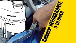 Cómo rellenar el líquido REFRIGERANTE de tu moto [upl. by Ilek]