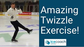 Amazing Figure Skating Exercise to Practice your Backward Twizzles [upl. by Galateah291]