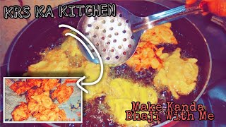 Street Food Kanda Aalu Bhaji Specially For You  How to Make Kanda Bhaji At Home  KRS KA KITCHEN [upl. by Bracci]