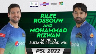 Rilee Rossouw Mohammad Rizwan shine in Sultans record win  PSL  The Doosra Show [upl. by Eitsym48]