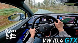 VW ID4 GTX 77kWh 299HP POV TEST DRIVE [upl. by Tory997]