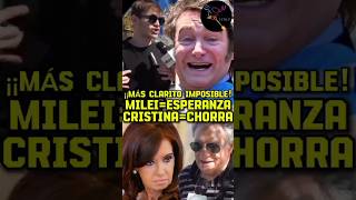 MAS CLARITO IMPOSIBLE argentina milei cristina casta [upl. by Asilrahc]