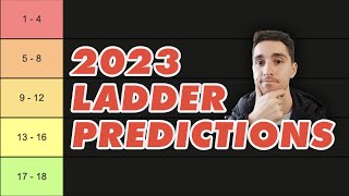 MY EARLY LADDER PREDICTIONS  AFL 2023 [upl. by Bueschel77]