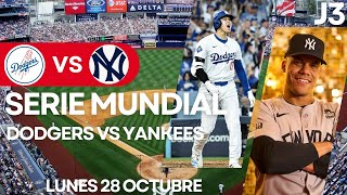 🔴 JUEGO 3 YANKEES DE NUEVA YORK VS LOS ANGELES DODGERS 💥 LUNES 28 OCTUBRE  SERIE MUNDIAL 2024 [upl. by Idolla185]