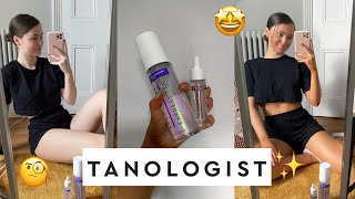 REVIEWING TANOLOGIST FAKE TAN WITH BEFORE AND AFTER RESULTS  FAKE TAN ROUTINE amp TIPS [upl. by Eidnim]