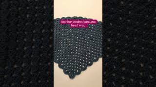 Another CUTE Crochet Bandana Head Wrap  Crochet Head Scarf [upl. by Erbas]