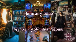 My Nerdy Fantasy House Tour January 2022 [upl. by Puttergill]