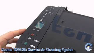 Canon Pixma TS3150TS3151 How to do Cleaning and Deep Cleaning Cycles to Improve Print Quality [upl. by Ciryl]