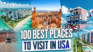 100 Best Places To Visit in USA 2024 4K [upl. by Ralina]