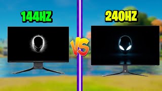 240hz vs 144hz Which To Use For Fortnite [upl. by Oicelem]