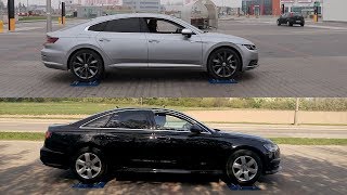 SLIP TEST  4Motion vs Quattro  Volkswagen Arteon vs Audi A6  4x4testsonrollers [upl. by Nohsar868]