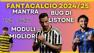 FANTACALCIO MANTRA 202425 Listone BUG Moduli migliori [upl. by Akimrej422]