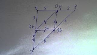 Seitenmittendreieck berechnen  Trigonometrie Pythagoras [upl. by Canute522]