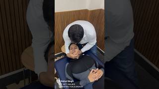 Aashanya gets Chiropractic Adjustment for Vertigo and Cervical Pain C4C5 C5C6by Dr Rahul Singh [upl. by Eladnar]