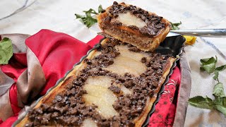 Tarte aux poires chocolat  Recette fondante [upl. by Derwon]